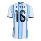 Argentina ALMADA #16 Home World Cup 2026 Jersey White & Blue Men's
