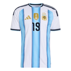 Argentina OTAMENDI #19 Home World Cup 2026 Jersey White & Blue Men's