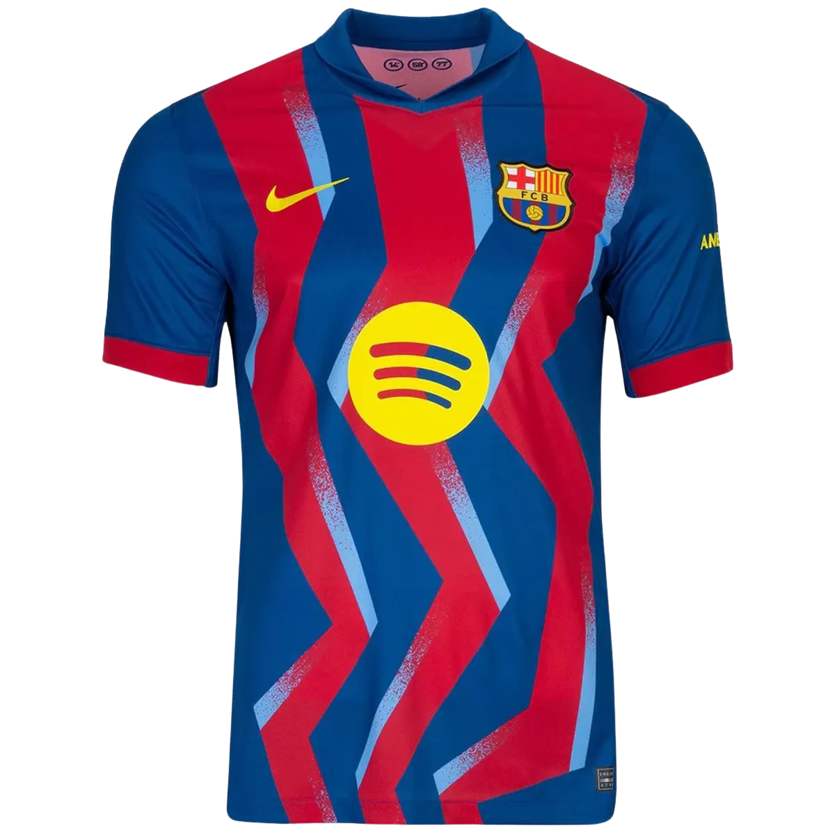 Barcelona Fourth 2025/26 Jersey Red & Blue Men's