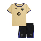 Barcelona Away 2025/26 Kit Beige Kids