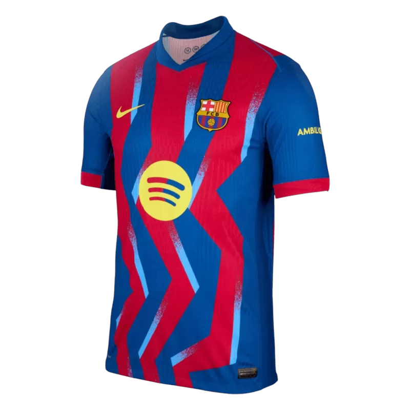 Barcelona Fourth 2025/26 Jersey Player's Version Red & Blue Men's