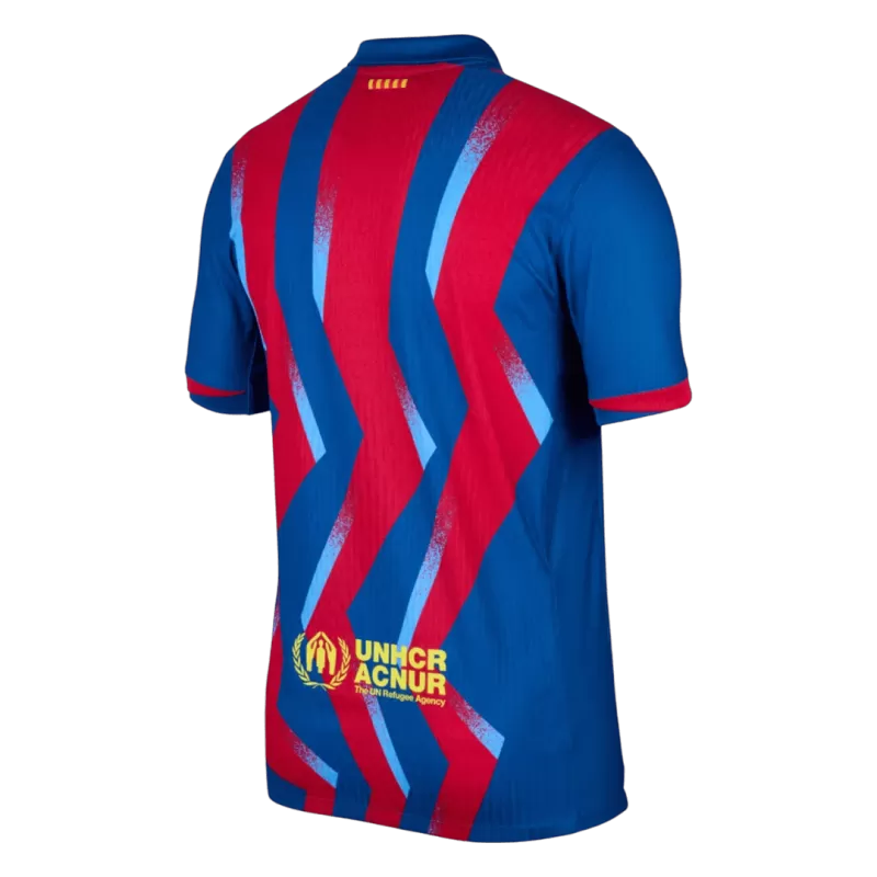 Barcelona Fourth 2025/26 Jersey Player's Version Red & Blue Men's