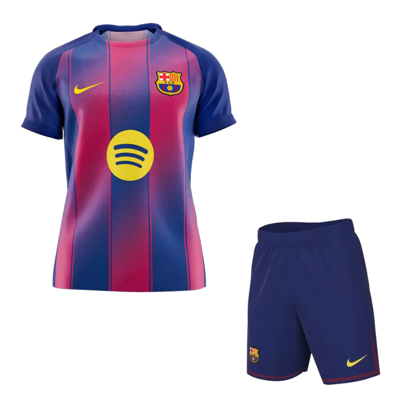 Barcelona Home 2025/26 Kit Red & Blue Men's