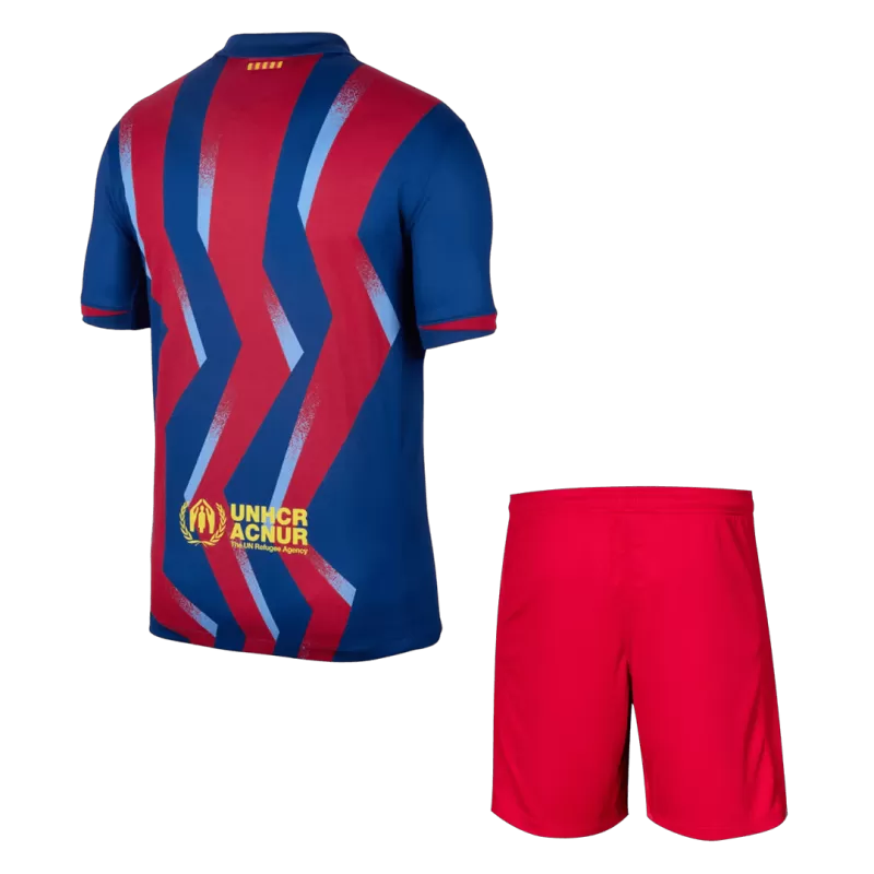 Barcelona Fourth 2025/26 Kit Red & Blue Men's