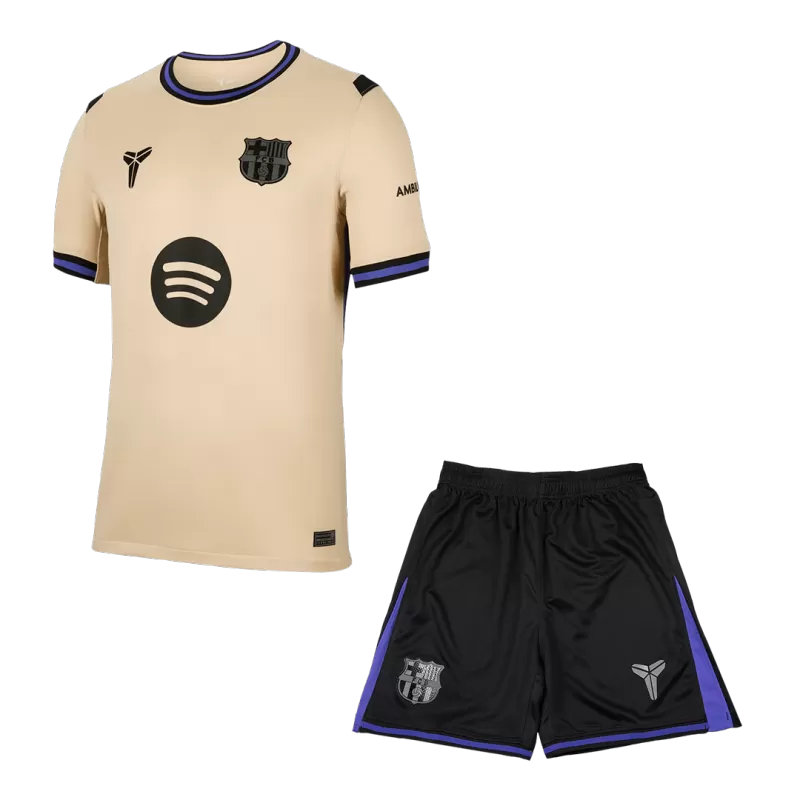 Barcelona Away 2025/26 Kit Beige Men's
