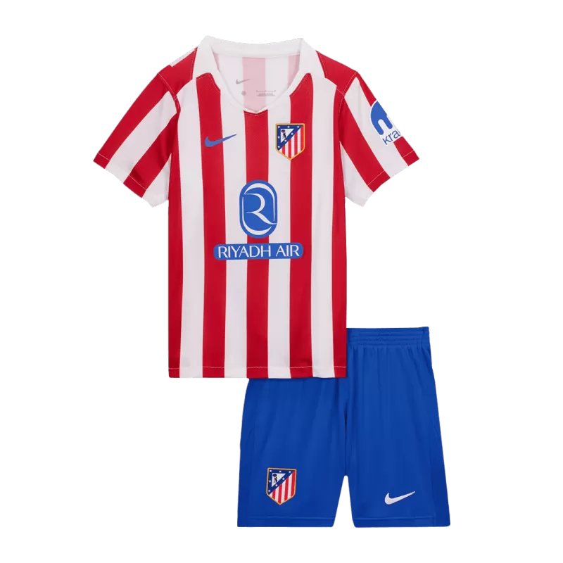 Atletico Madrid Home 2025/26 Kit Red & White Kids
