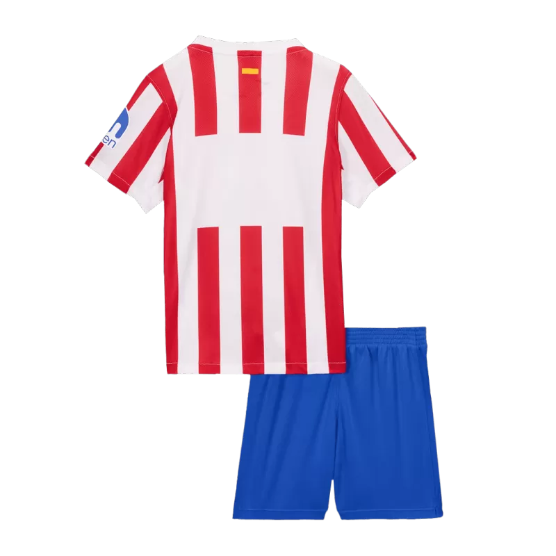 Atletico Madrid Home 2025/26 Kit Red & White Kids