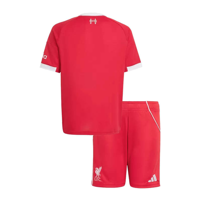 Liverpool Home 2025/26 Kit Red Kids