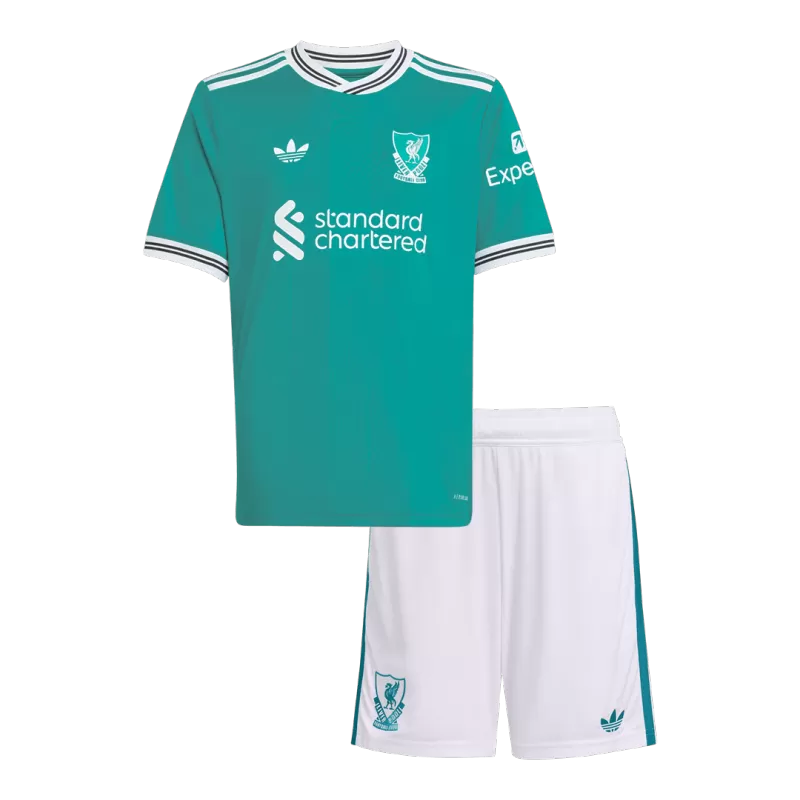 Liverpool Third 2025/26 Kit Blue Kids