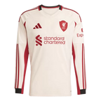 Liverpool Away 2025/26 Long Sleeve Jersey Beige Men's