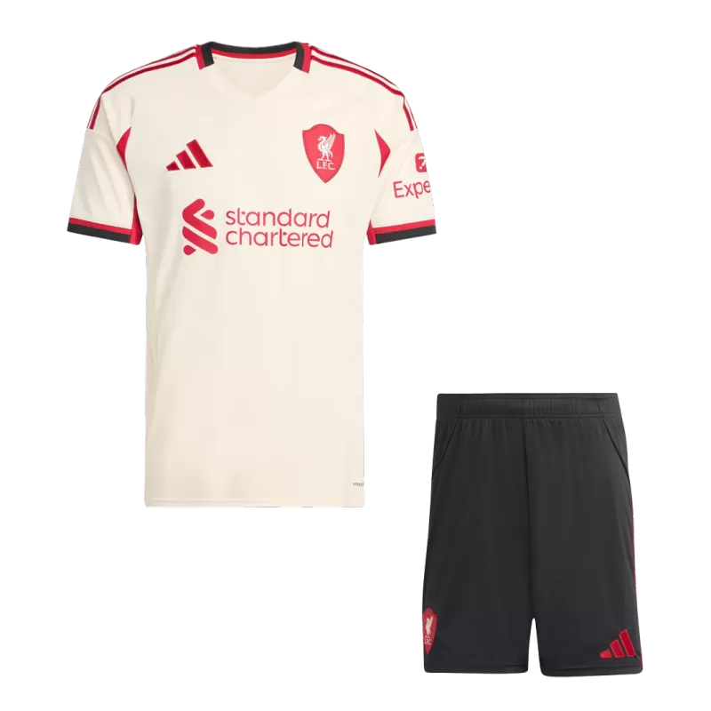 Liverpool Away 2025/26 Kit Beige Men's