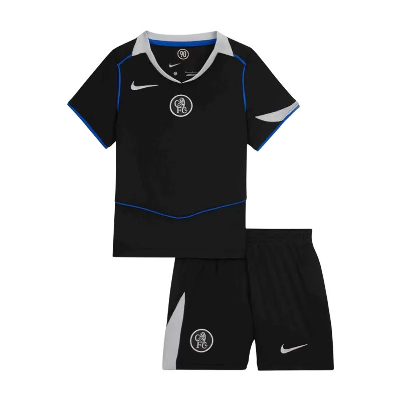 Chelsea Third 2025/26 Kit Black Kids