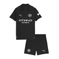 Man City Away 2025/26 Kit Black Kids