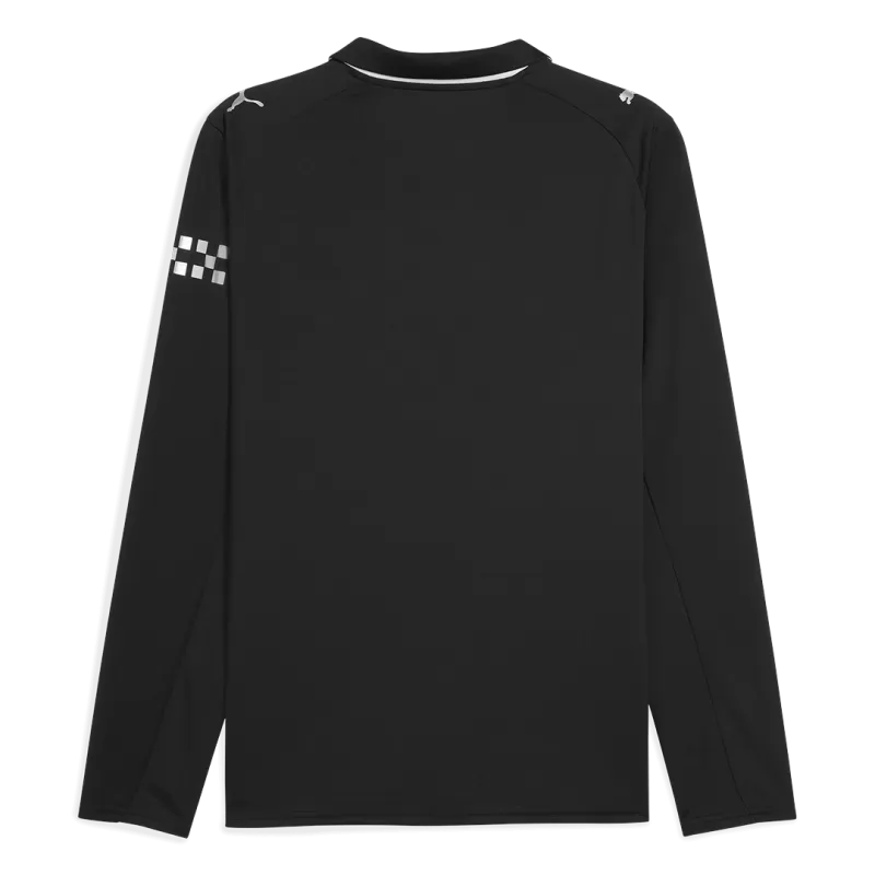 Man City Away 2025/26 Long Sleeve Jersey Black Men's