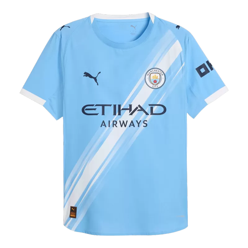 Man City Home 2025/26 Jersey Player's Version Light Blue Men's