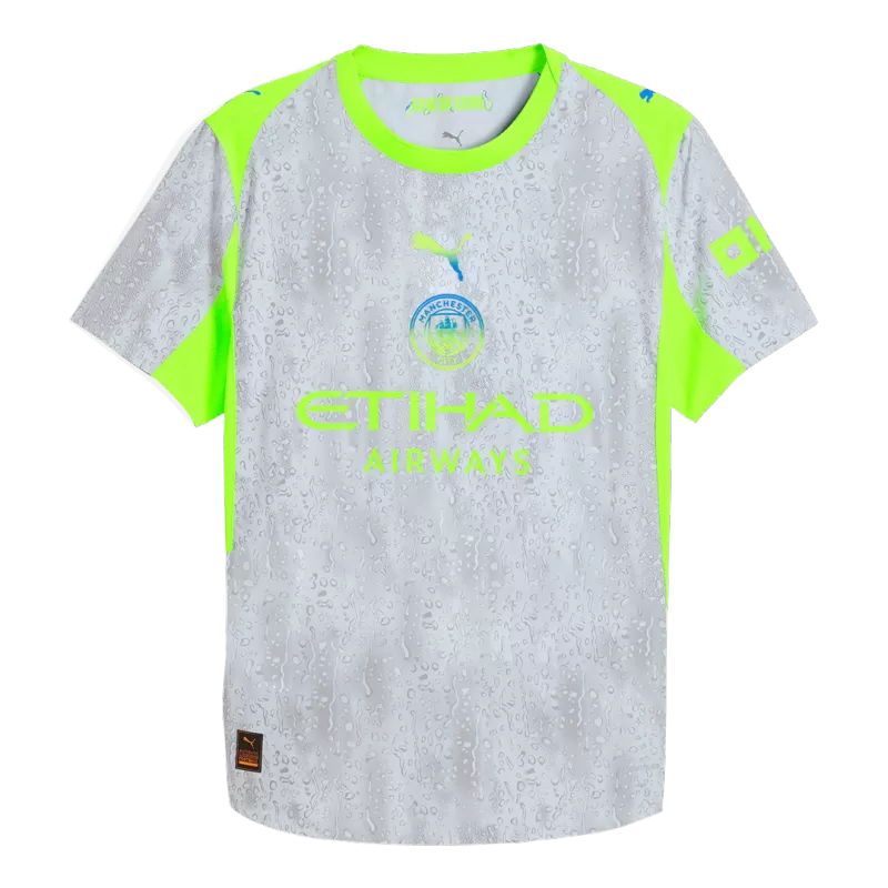 Man City Third 2025/26 Jersey Player's Version Grey Men's