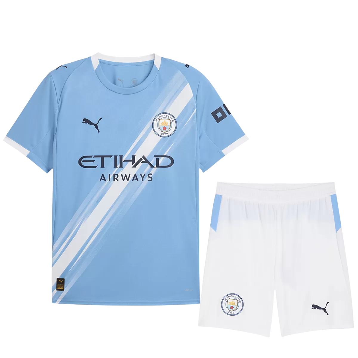 Man City Home 2025/26 Kit Light Blue Men's