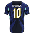 Brazil NEYMAR JR. #10 Away World Cup 2026 Jersey Player's Version Blue & Black Men's