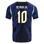 Brazil NEYMAR JR. #10 Away World Cup 2026 Jersey Player's Version Blue & Black Men's