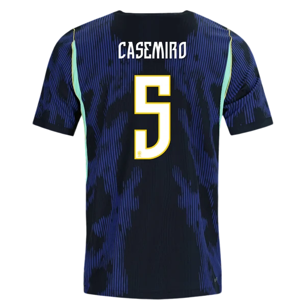 Brazil CASEMIRO #5 Away World Cup 2026 Jersey Blue & Black Men's