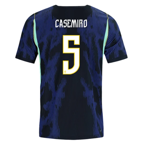 Brazil CASEMIRO #5 Away World Cup 2026 Jersey Blue & Black Men's