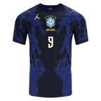 Brazil CUNHA #9 Away World Cup 2026 Jersey Blue & Black Men's