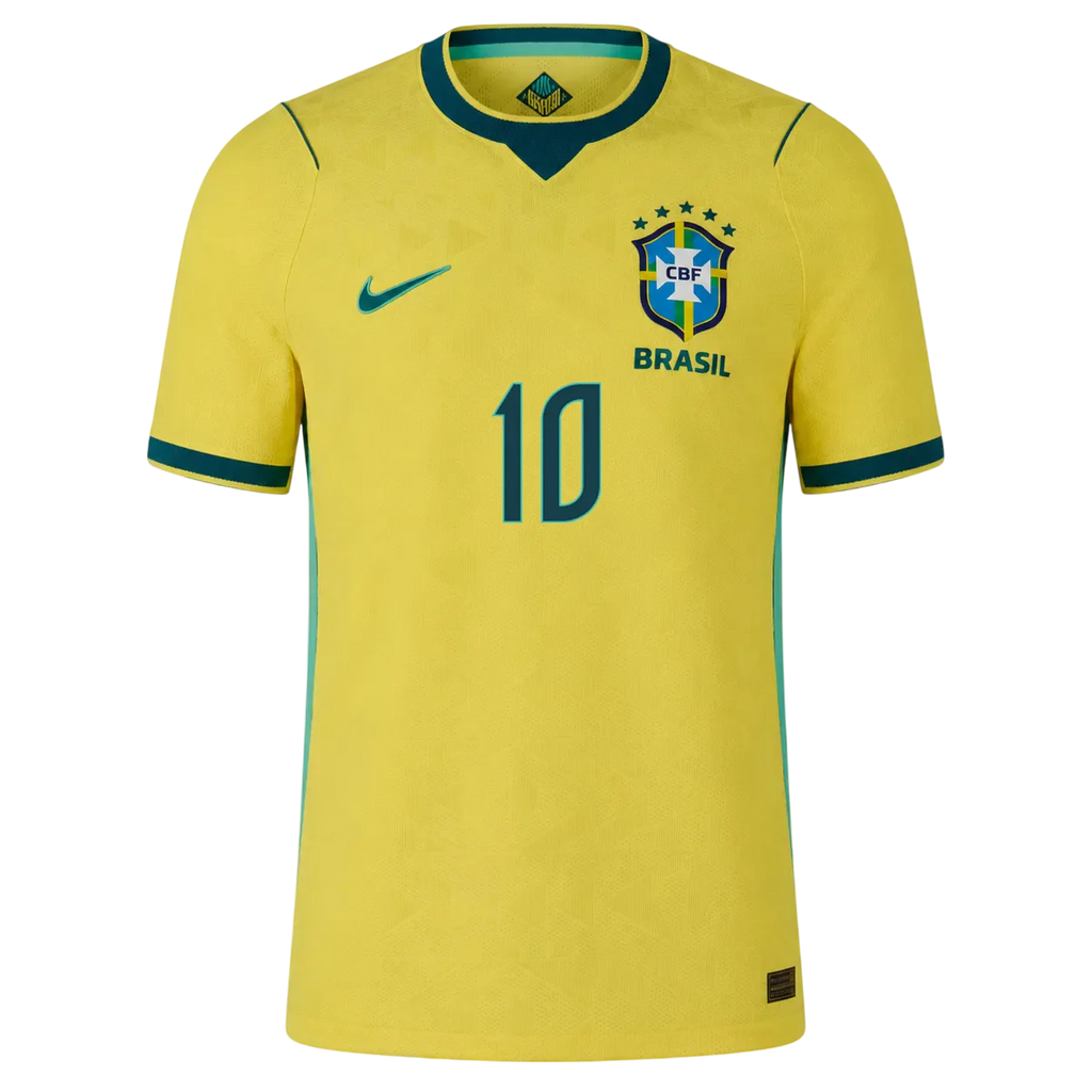 Brazil NEYMAR JR. #10 Home World Cup 2026 Jersey Yellow Men's