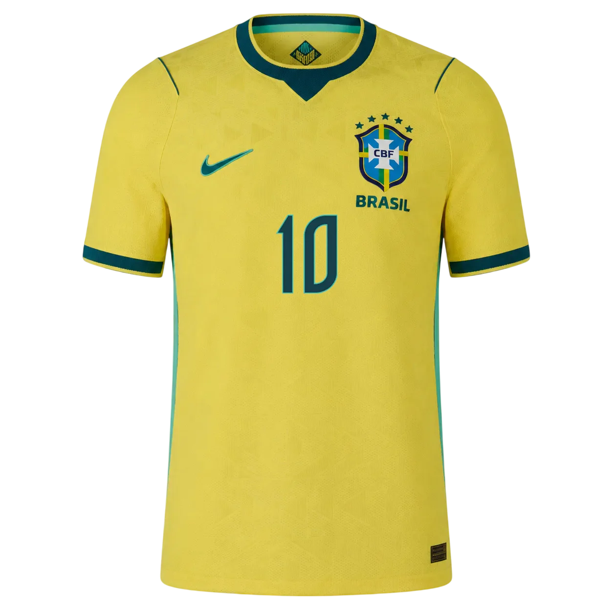 Brazil NEYMAR JR. #10 Home World Cup 2026 Jersey Yellow Men's