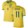 Brazil RAPHINHA #11 Home World Cup 2026 Jersey Yellow Men's
