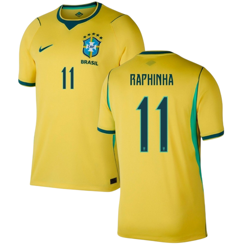 Brazil RAPHINHA #11 Home World Cup 2026 Jersey Yellow Men's