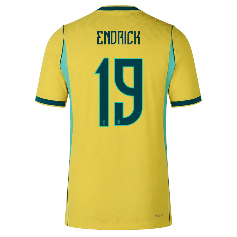 Brazil ENDRICK #19 Home World Cup 2026 Jersey Yellow Men's