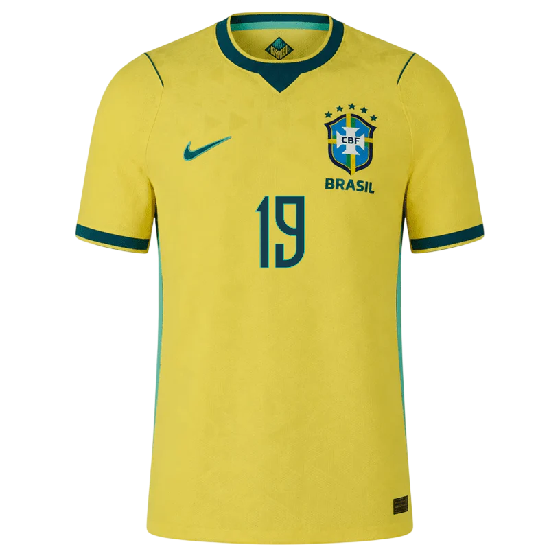 Brazil ENDRICK #19 Home World Cup 2026 Jersey Yellow Men's