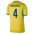 Brazil MARQUINHOS #4 Home World Cup 2026 Jersey Yellow Men's