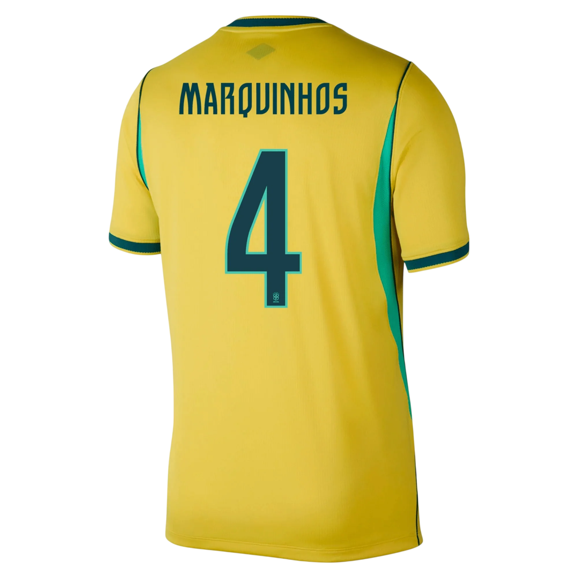 Brazil MARQUINHOS #4 Home World Cup 2026 Jersey Yellow Men's