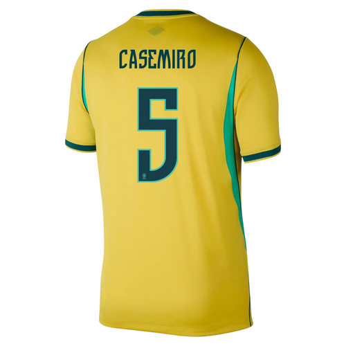 Brazil CASEMIRO #5 Home World Cup 2026 Jersey Yellow Men's