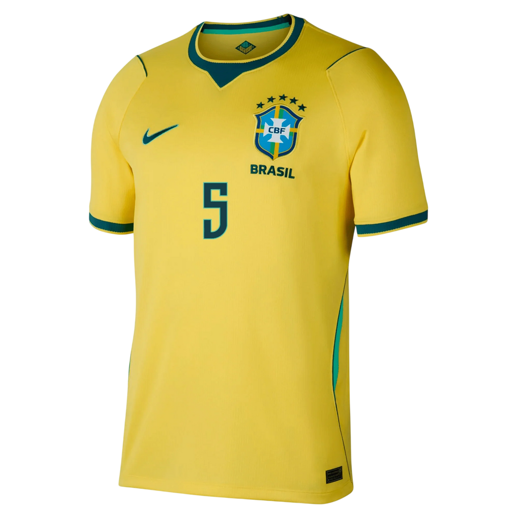 Brazil CASEMIRO #5 Home World Cup 2026 Jersey Yellow Men's