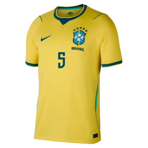 Brazil CASEMIRO #5 Home World Cup 2026 Jersey Yellow Men's