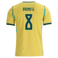 Brazil BRUNO GUIMARAES #8 Home World Cup 2026 Jersey Yellow Men's