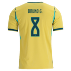 Brazil BRUNO GUIMARAES #8 Home World Cup 2026 Jersey Yellow Men's