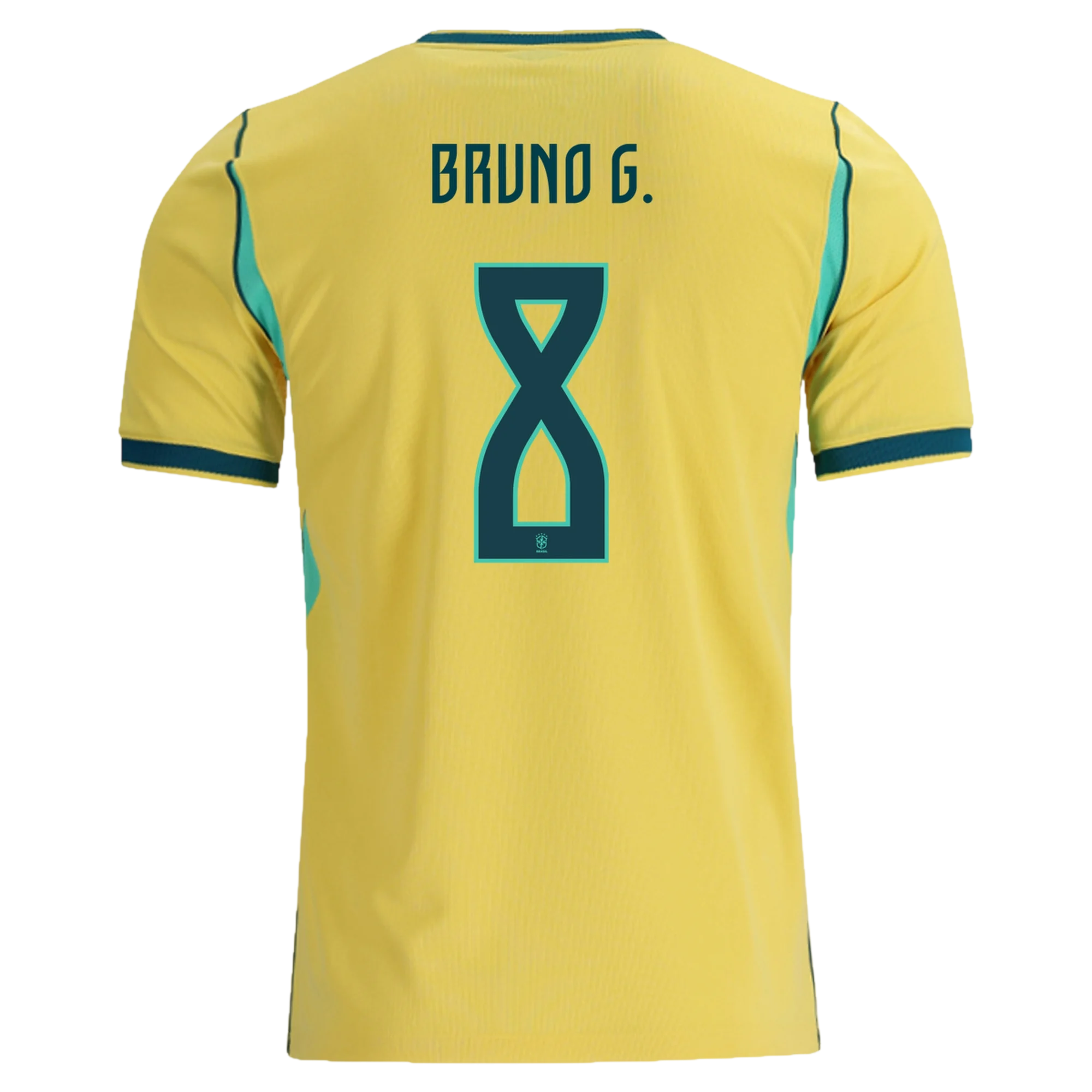 Brazil BRUNO GUIMARAES #8 Home World Cup 2026 Jersey Yellow Men's