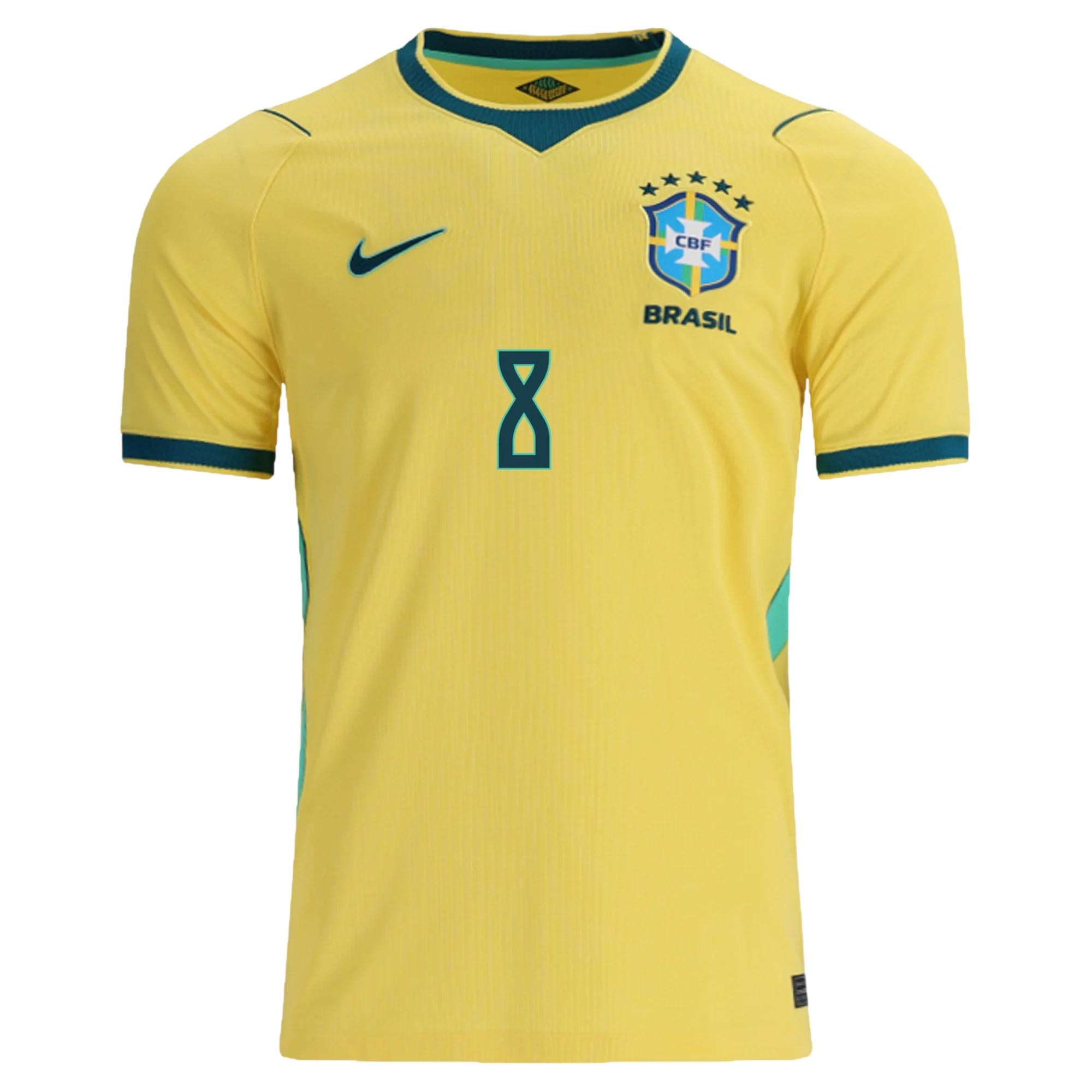 Brazil BRUNO GUIMARAES #8 Home World Cup 2026 Jersey Yellow Men's