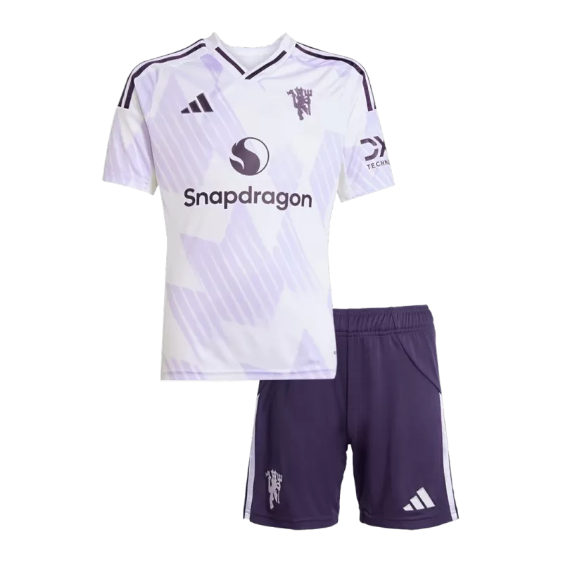 Manchester United Away 2025/26 Kit Kids