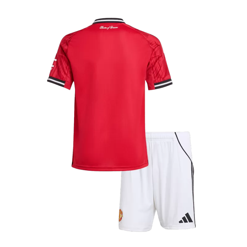 Manchester United Home 2025/26 Kit Red Kids