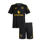 Manchester United Third 2025/26 Kit Black Kids