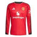 Manchester United Home 2025/26 Long Sleeve Jersey Red Men's