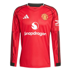 Manchester United Home 2025/26 Long Sleeve Jersey Red Men's