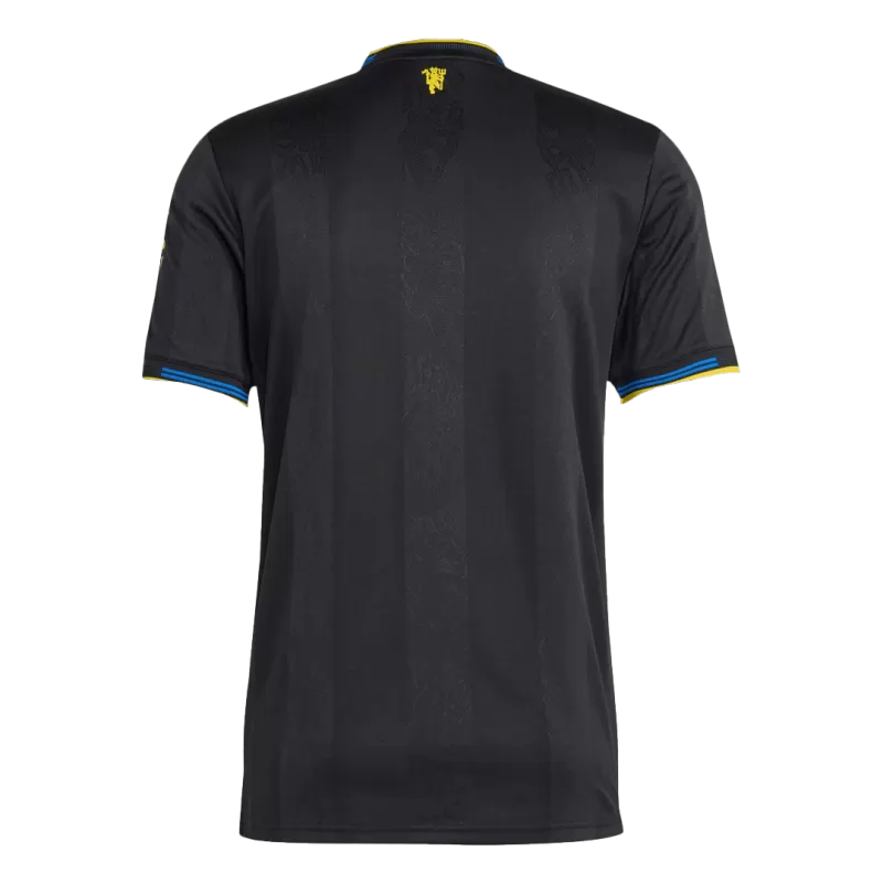 Manchester United Third 2025/26 Jersey Player's Version Black Men's