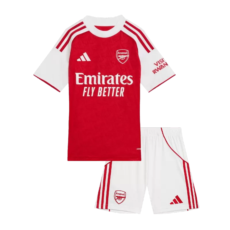Arsenal Home 2025/26 Kit Red Kids
