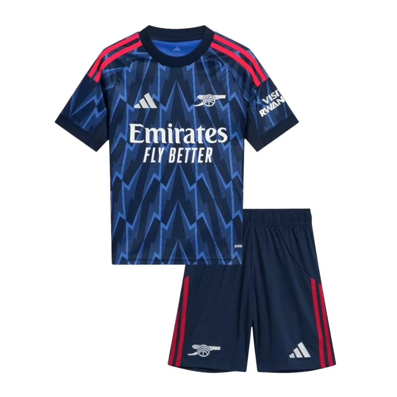 Arsenal Away 2025/26 Kit Blue Kids