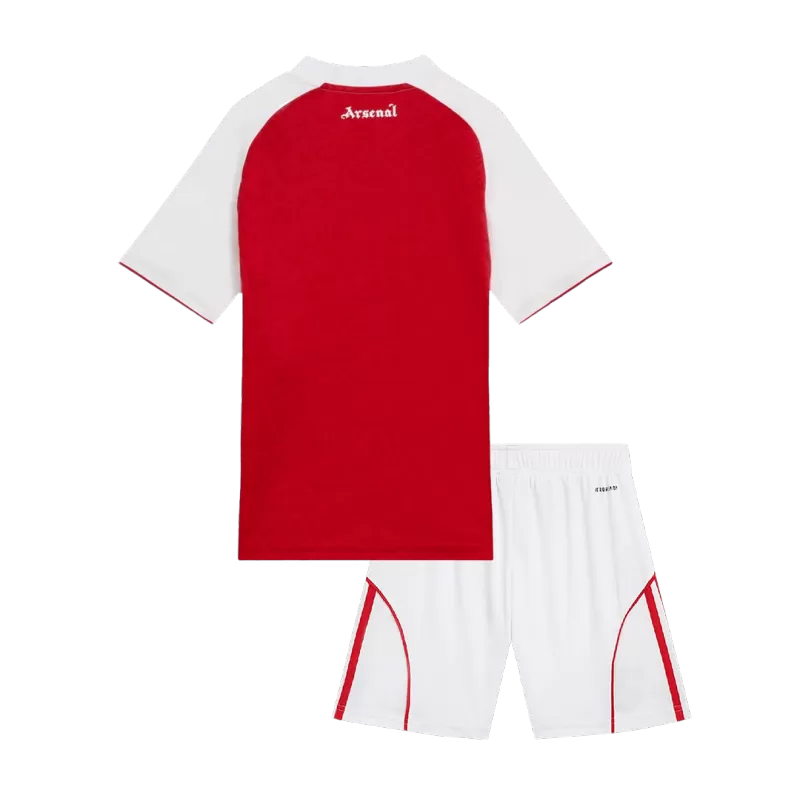Arsenal Home 2025/26 Kit Red Kids